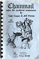 3.1) Chainmail's fifteen-page Fantasy Supplement formed the basis for Dungeons & Dragons. © 1971 Guidon Games.