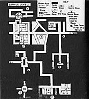 3.5) D&D's first sample dungeon. © 1974 Tactical Studies Rules.